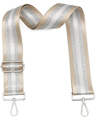 Taschengurt 5 cm Schultergurt für Taschen Mehrfarbiger Verstellbarer Breiter Schultergurt, Schulterriemen für Taschen für Damen und Herren 80-140cm Verstellbarer Ersatz-Taschengurt (Aprikose)