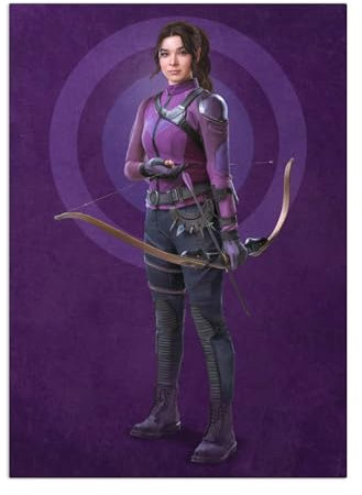 Displate Offiziell Marvel MetallPoster Magnetische Befestigung Inklusive Lizenziert Bilder Hochwertiges Poster Hawkeye - Kate Bishop 45 cm x 32 cm
