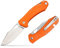 YF SMART® Langlebiges orangefarbenes Taschenmesser mit abnehmbarem/umkehrbarem Deep Carry-Taschenclip, orangefarbene G10-Griffe, D2-Klinge, Camping-Jagd-Überlebens-Wandermesser