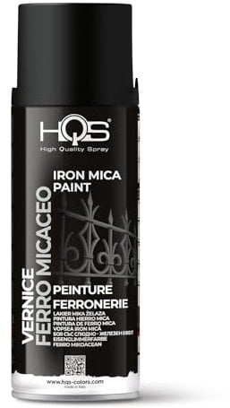 HQS Bomboletta di Vernice Spray 400ml Ferromicaceo (Nero)