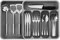 Yafe Expandable Kitchen Drawer Organiser - Adjustable Large Utensil Trays with 6 Compartments for Knife, Fork & More - Grey