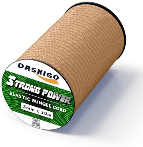 Corda elastica, 5 mm x 20 m, cachi