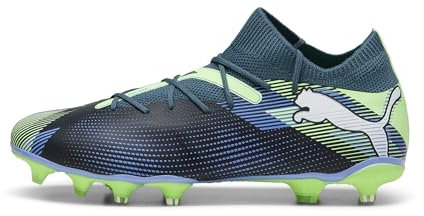 PUMA Unisex Adults Future 7 Match FG/AG Soccer Shoe, Gray Skies-PUMA White-Fizzy Apple, 41 EU