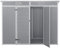 Panana Plastic Sheds Garden Storage Outdoor Shed House, Grey, 8x4' (8X4)
