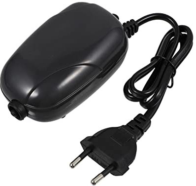 FOMIYES 1Stück Leise Aquarium Luftpumpe für Fischtanks Sauerstoffpumpe mit Eu-stecker Geeignet für Kleine Fische und Wasserpflanzen und Tragbar Langlebig und