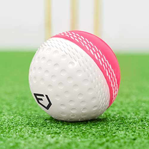 Fortress Reverse Cricket Swing Ball – Bälle in Rot/Weiß und Rosa/Weiß (Rosa + Weiß, 1 Packung)