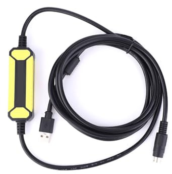 SEAFRONT USB SC09 FX-Programmierkabel, 2,5 Meter, Integrierte LED-Anzeige, Blanker Kupferdraht, Isoliertes PVC-Material, Unterstützt WIN7/XP/VISTA, Passend für SPS der