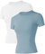 IECCP Trainingsshirts für Damen, kurzärmelige, Gym-T-Shirts, Rundhalsausschnitt, schnelltrocknende, sportliche Lauf- und Activewear-Oberteile, 2er-Pack, M