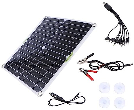 BCOATH Kits De Paneles Solares De Silicio Monocristalino Para Exteriores Panel Solar Para Carga De Batería Kit Placas Solares Bateria Energía Solar Móvil De Emergencia