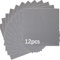 HUYIYI 12 Platten-Set Bauplatte Kompatibel mit Meisten Marken,Kompatibel mit Bauplatte Classic,25,5 x 25,5cm,Classic Graue Grundplatte für Konstruktionen und für weitere Sets