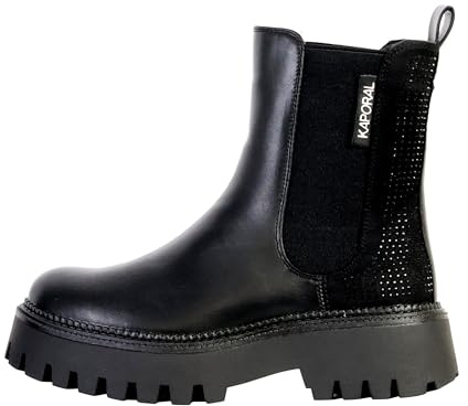 Kaporal Femme Crissy Basket, Noir-Strass, 39 EU