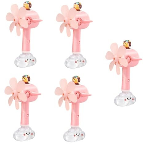 Abaodam 5 Pièces Ventilateur Ensemble de pour Enfants souffleur de Bulles électrique Portable Jouets Enfants Les Jouets d'enfants tireur de Bulles électrique Jouet souffleur de Bulles