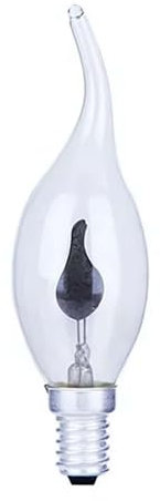 Flicker Flame Candle Light Bulb for Halloween - 3W E14 Base Orange Fire Flickering Lamp