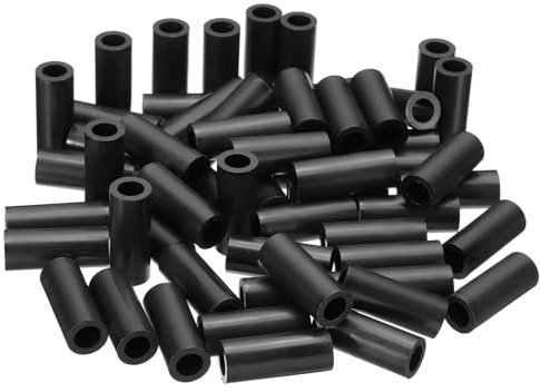 PATIKIL M10 Round Electrical Outlet ABS Spacers Washer, 60 Pcs 10.2mm ID, 16mm OD, 40mm Length Without Threaded,Switch and Receptacle Spacers Hardware for M10 Screws