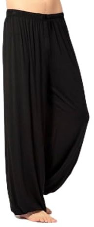 Pantaloni estivi leggeri Tai Chi per Shaolin Wing Chun Arti Marziali (M, Nero)