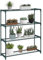 Outsunny Estantería para Plantas de 4 Niveles Soporte para Macetas de Acero para Jardín Terraza Patio 89x28x107 cm Verde Oscuro