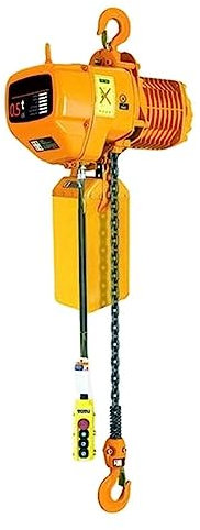 Elektrische Seilwinde, 1100 W/1500 W Tragbare Overhead Elektrische Kettenzug Kran Feste Einzelne Kette Industrielle Hebezeug Kettenzug Hebe Kran haken,für PKW LKW Boot(1100W)