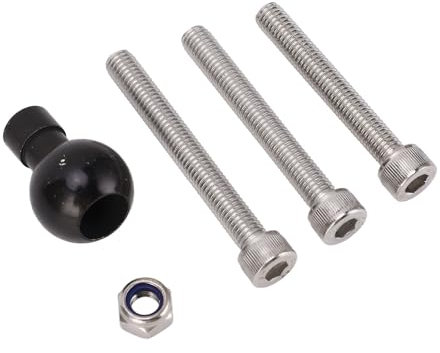 Mount Ball, avec Boulon de Support M8 Boulon de Bille en Caoutchouc de 1 Pouce Motorcycle de Moto à Base de Pince de Chasse à Base de Tige de la Tige de la Tige de la Fourchette pour le Système de