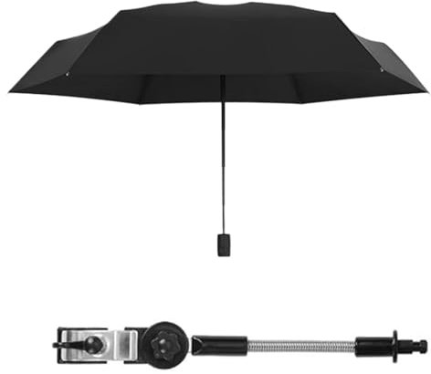Sombrilla Carro Bebe Universal,Sombrilla Cochecito Bebe Universal,Sombrilla Carro Bebe para Cochecito Anti UV,Sombrilla Protección UV 50+,Paraguas de Cochecito Parasol Carrito para Bebés