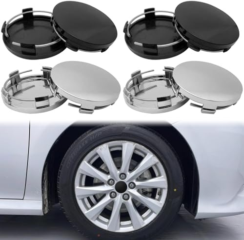 4 Pcs Cache Moyeux pour Mercedes Benz EQV (447) Long 2020-, Jantes Chapeau de Moyeu de Voiture Cache de Roue,Accessoires de Voiture,Roue Accessoires Auto,75mm,Black