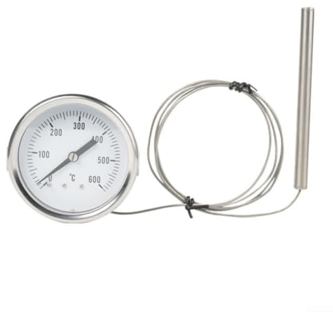 Termometro da Forno ad Alta Temperatura 0°C-600°C | sonda in acciaio inox resistente alla ruggine con quadrante trasparente per uso e uso