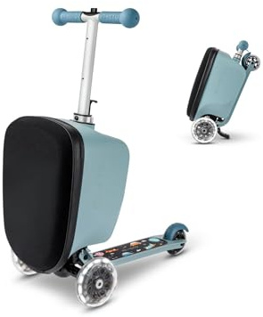 Micro Scooter Luggage Junior LED Patch & Play Frosty Blue.
