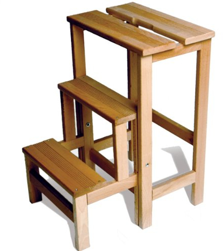 Radius Hockerleiter Buche lackiert Natur VAL15618