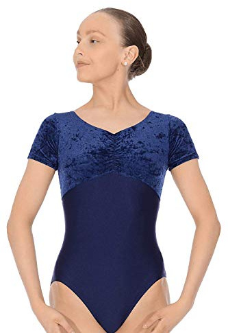 Roch Valley Teresa kurzärmeliges Ballett Trikot aus Samt und Lycra