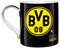 Borussia Dortmund, Mug Dortmund, Mixte Adulte, noir-jaune, 400 ml