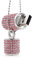 Ciway Luxury Jewelry Clé USB 2.0 en forme de rouge à lèvres avec collier Rose 64 Go