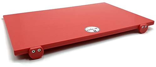 Erre4m Tagliere Professionale ERR4M in polietilene con Fermi. (Rosso, 60x40)