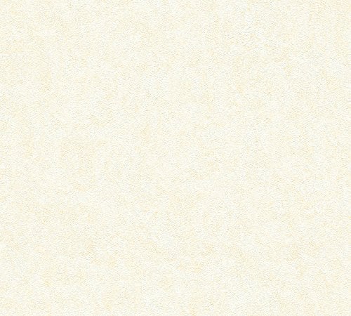 VERSACE WALLPAPER Vliestapete Les Etoiles de la Mer Luxustapete Uni 10,05 m x 0,70 m beige creme Made in Germany 935825 93582-5