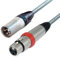 Switched Neutrik XLR to XLR Cables. Van Damme Balanced Cable. NC3FXS Mic Leads (5m, Grey)