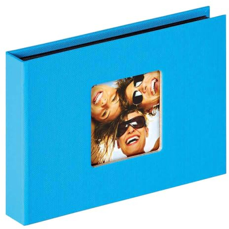 Walther Fun MA353U Mini-Fotoalbum, für 36 Fotos, 10 x 15 cm, Meerblau