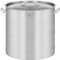 Royal Catering Olla De Inducción Cacerola Profesional RCST-36LI4.1 (Con Tapadera, Acero Inoxidable, Bordes Antigoteo, Fondo de 5 mm, 36 Litros)