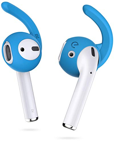 EarBuddyz 2.0 Ear Hooks and Covers Accessories Compatible with Apple AirPods 1 & 2 or EarPods Headphones/Earphones/Earbuds (3 Pairs) (Sky Blue)