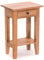 DESIGN DELIGHTS Rustikaler Vintage Telefontisch PLANTA | 52x34cm (HxB), Mahagoni Massivholz | Blumenhocker, Flurtisch, Beistelltisch, Nachtschrank mit Schublade | Farbe: 08 honigfarben gewachst