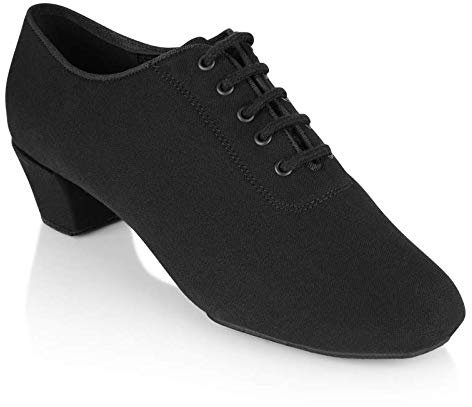 Ray Rose Herren Tanzschuhe 460 Thunder - Obermaterial: Textil - Farbe: Schwarz - Weite: Medium - Absatz: 1,5 Contour - Größe: UK 7,5