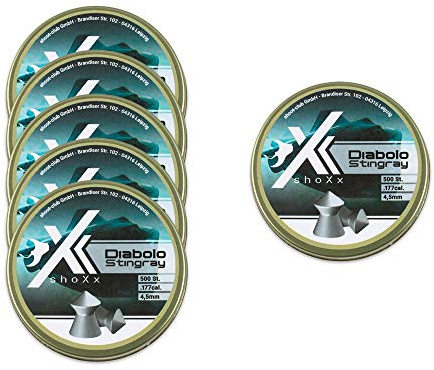 ShoXx Stingray Diabolos Spitzkopf 4,5mm 5 Packungen +1 GRATIS