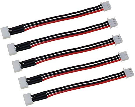 5 stück Balanced Stecker Steckerleiste 2S 3S 4S 5S 6S Lade Verlängerungskabel 15cm Ausgleichskabel (2S)