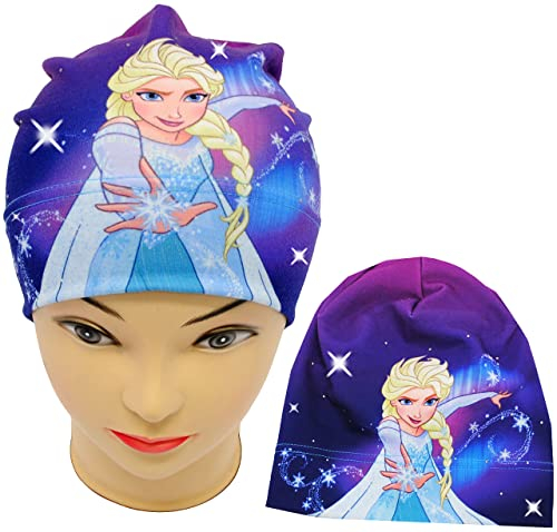 alles-meine.de GmbH Mütze/Jerseymütze - Frozen - die Eiskönigin mit Strass Steinen - Größe 51/53 - Circa 5 bis 8 Jahre - Beanie - UV Protection - universal - für Mädche..