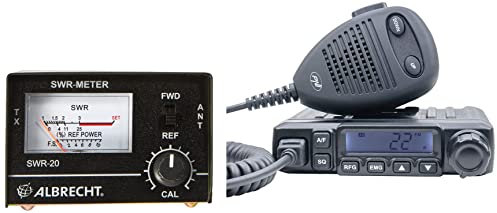 CB Radio PNI Escort HP 6500, Multistandard, 4 W, AM-FM, 12 V, ASQ, HF-Verstärkung, Zigarettenanzünderstecker enthalten, PNI-HP-6500 & Albrecht MID05SWR20 – Messgerät