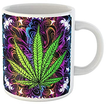 Becher Cannabisblatt Marihuana Kraut Unkraut Ganja Illegales Betäubungsmittel Illegal Teetasse Fun Tassendruck Personalisiert Teetassen Für Geschenk Frauen Büro 330Ml