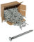 Gedotec Ankernägel mit profiliertem Schaft | 4,0 x 40 mm - 226 Stück | Rillennägel verzinkt - Ideal für tragende Verbindungen | Großpackung Harpunennägel mit Widerhaken - Palettennägel - Kammnägel -