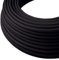 LEDSone Cable de tela redondo de 2 núcleos, 5 metros, color negro, estilo vintage, trenzado italiano, 0,75 mm, cable eléctrico flexible para iluminación británica.