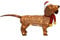 DMS Dackel Hundefigur Weihnachtsfigur mit 45 LEDs Weihnachtsbeleuchtung für außen und innen Weihnachtsdeko Weihnachtslichterkette Lichterkette Maße: 70 x 22 x 42cm Timer Batterie