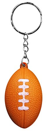 Schlüsselanhänger Schlüsselanhänger American Pendant Pendant Ball Simulation Football Competition Schlüsselanhänger Ringhalter Schlüsselanhänger (Coffee, One Size)