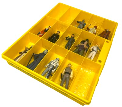 INKgrafiX TOYS BOX - Aufbewahrung für Sammelfiguren Display - STAR WARS Vintage MASK MOTU Masters Ghostbusters (1 Box)