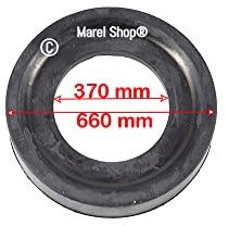 Marel Shop® - Guarnizione per Flangia Scaldabagno compatibile con MTS Diametro Interno 370 mm Diametro Esterno 660 mm