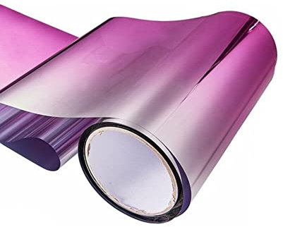 Slakerbe Sonnenblende für Windschutzscheibe, 20 cm x 150 cm, selbstklebend, Vinyl, abgestufter Farbaufkleber, Sonnenschutz für Windschutzscheibe, Rosa